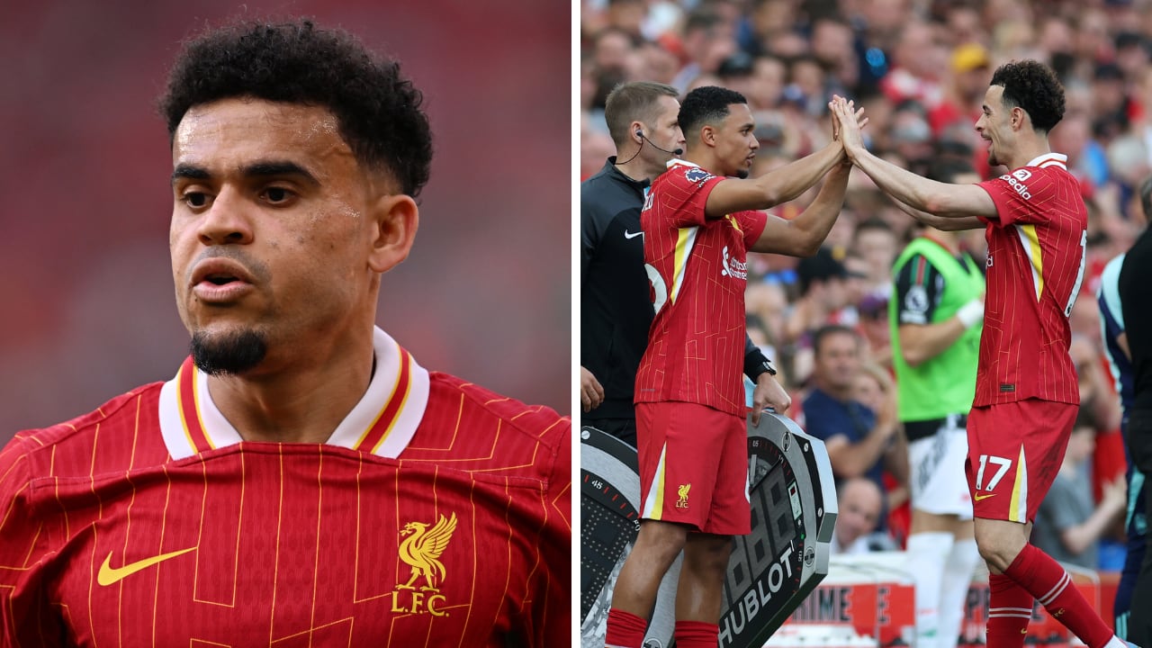 Luis Díaz presenció un abucheo en Anfield. Los hinchas de Liverpool no aguantaron y explotaron contra uno de los suyos.