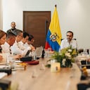 Consejo de ministros, presidido por el presidente Abelardo De La Espriella