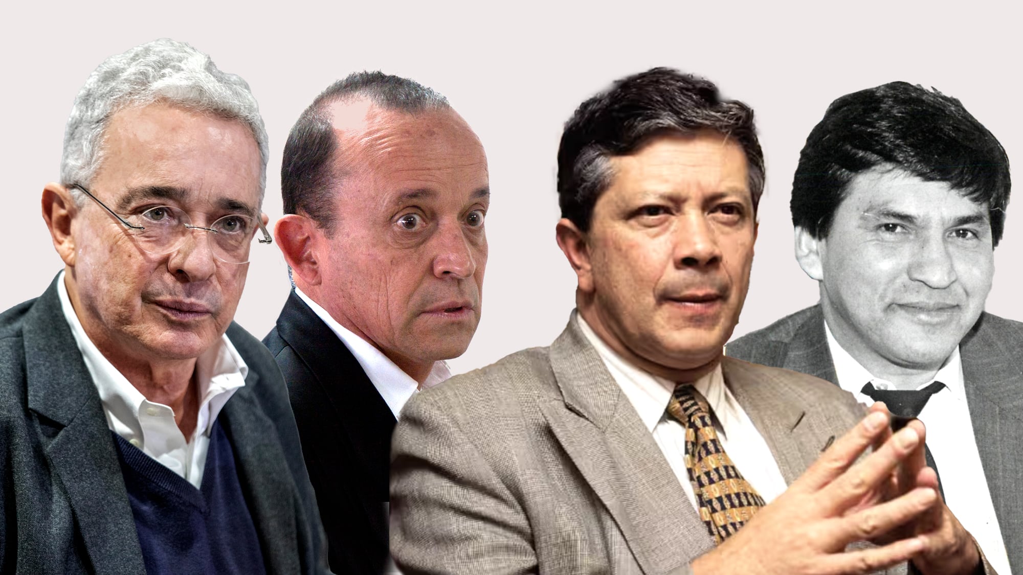 Álvaro Uribe Vélez, Santiago Uribe Vélez, Jorge Eduardo Umaña, Jesús María Valle.
