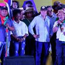 Cali: Presidente Gustavo Petro interviene en la minga indígena en Cali. foto Raúl Palacios, marzo 15-24