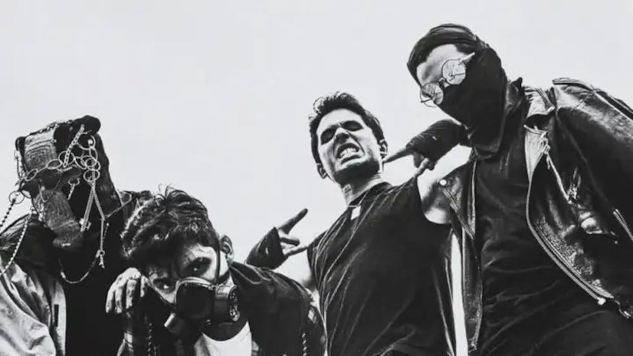 Integrantes de la banda de heavy metal Van Der Dijs.