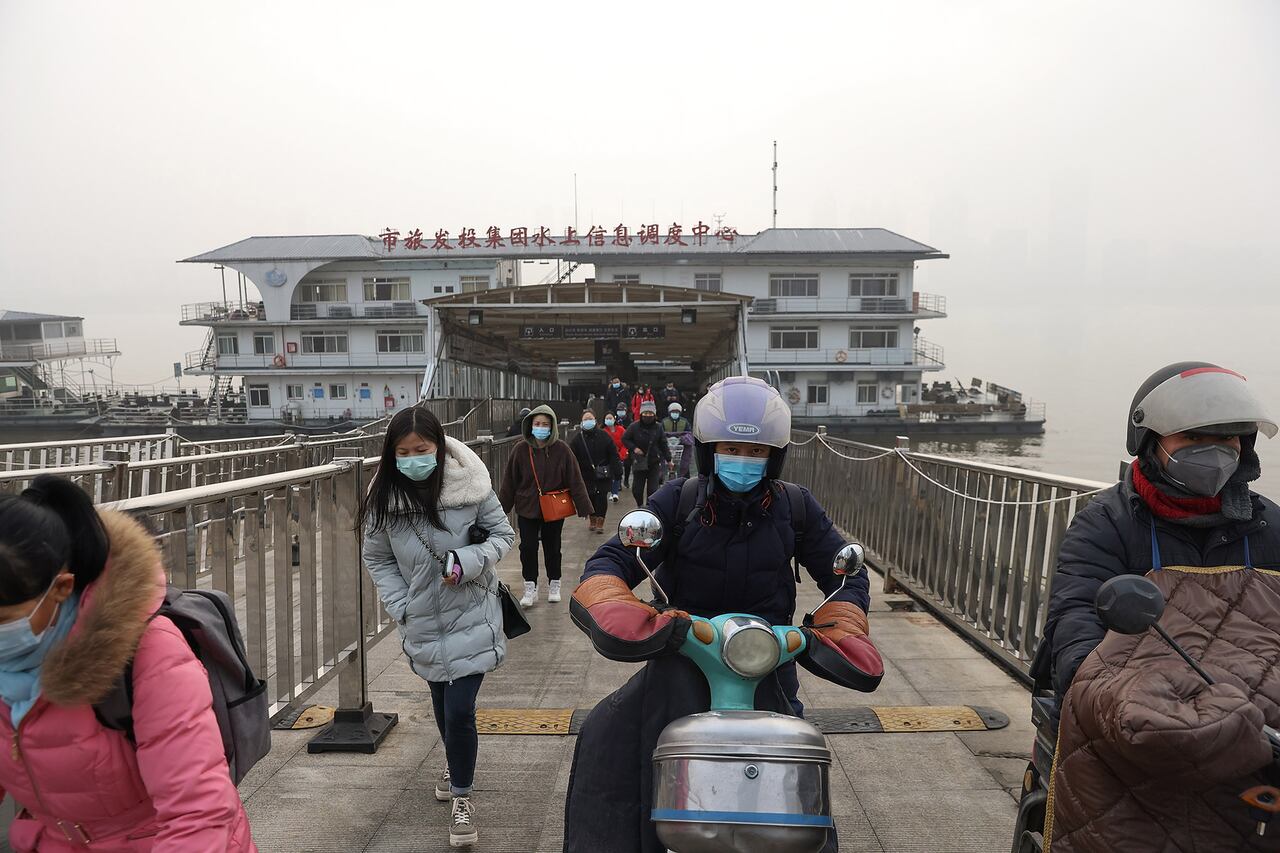 Aniversario de la cuarentena en Wuhan.
