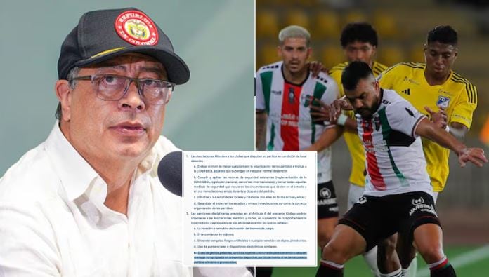 Conmebol le dice no a Gustavo Petro por pedido para partido de Millonarios y Palestino