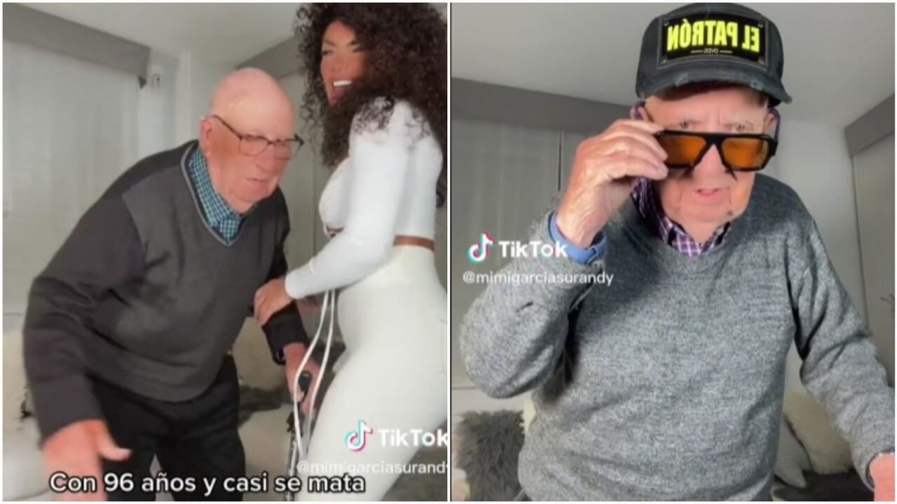 Abuelo es viral en TikTok, pese a su dificultad de movilidad.