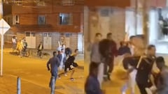 Alrededor de 10 personas participaron de una pelea con palos, sillas y hasta machetes a las afueras de un bar en Soacha.