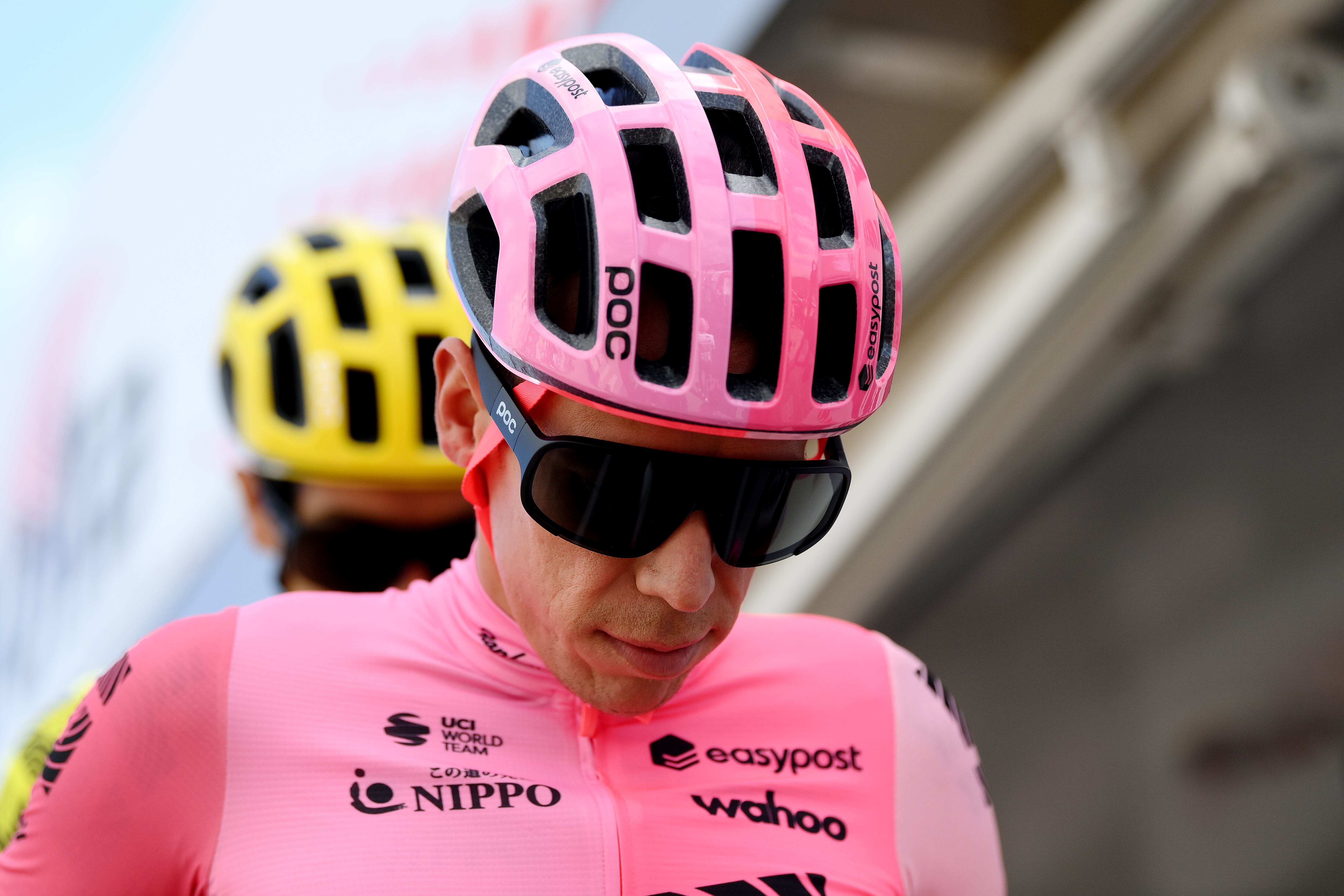 SANT FELIU DE GUIXOLS, SPAIN - MARCH 20: Rigoberto Uran of Colombia and Team EF Education-Easypost prior to the 102nd Volta Ciclista a Catalunya 2023, Stage 1 a 164.6km stage from Sant Feliu de Guíxols to Sant Feliu de Guíxols / #VoltaCatalunya102 / on March 20, 2023 in Sant Feliu de Guixols, Spain. (Photo by David Ramos/Getty Images)