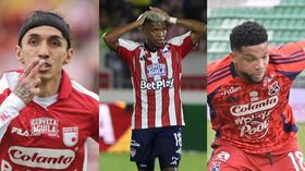 Jugadores de Santa Fe, Junior y Medellín.