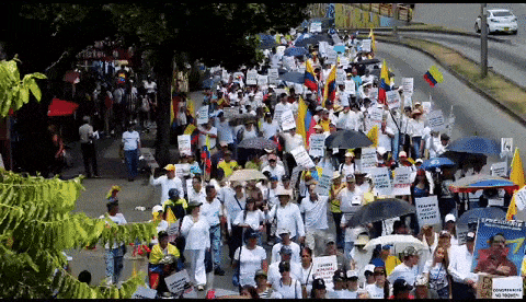 Marcha de la mayoría en contra del Gobierno del presidente Gustavo Petro