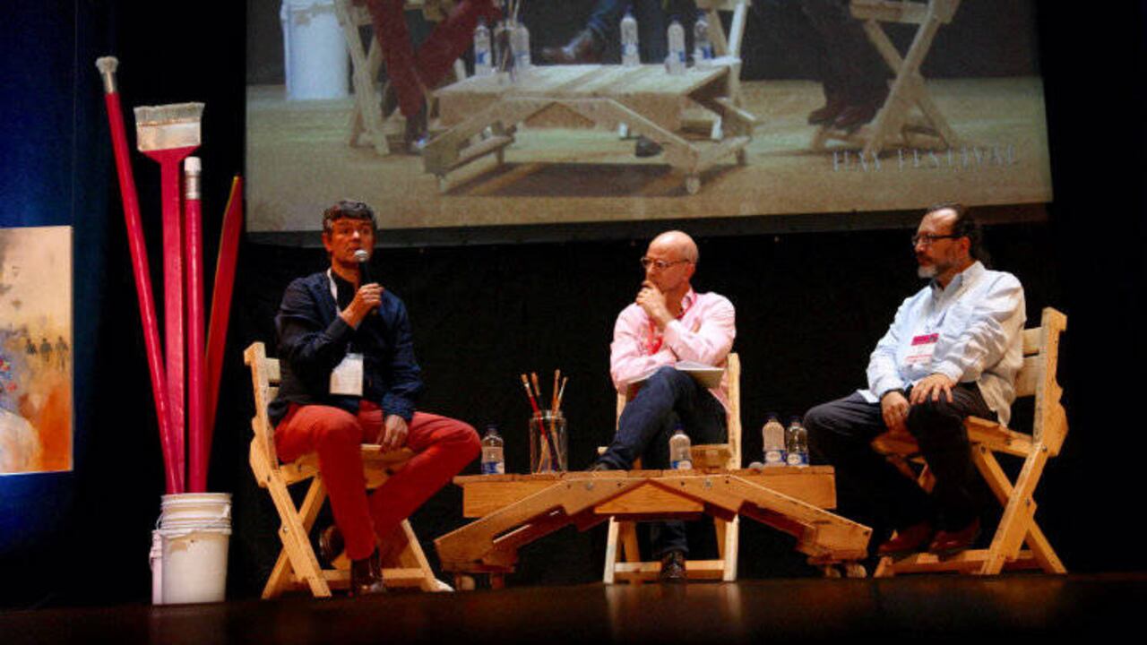 Serrano, Santos y Ospina. Crédito: León Darío Peláez.