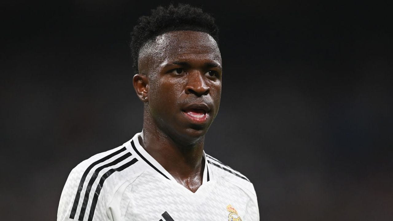 Vini' con el Real Madrid.