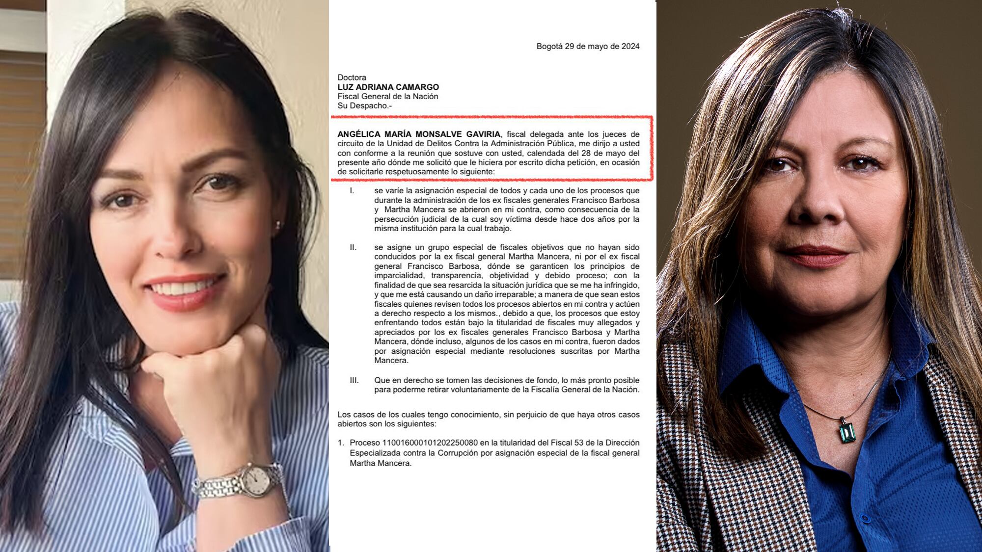 Angélica Monsalve, Fiscal Luz Adriana Camargo
