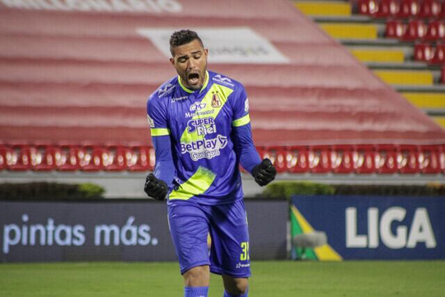 Álvaro Montero cuando jugaba con Deportes Tolima.