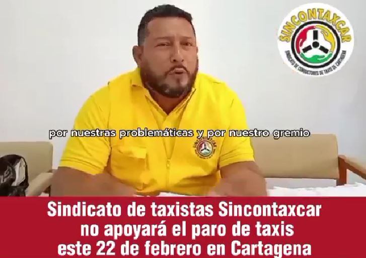 Frank Sánchez Castilla, presidente del Sindicato de Taxistas y Conductores de Cartagena (Sincontaxcar).