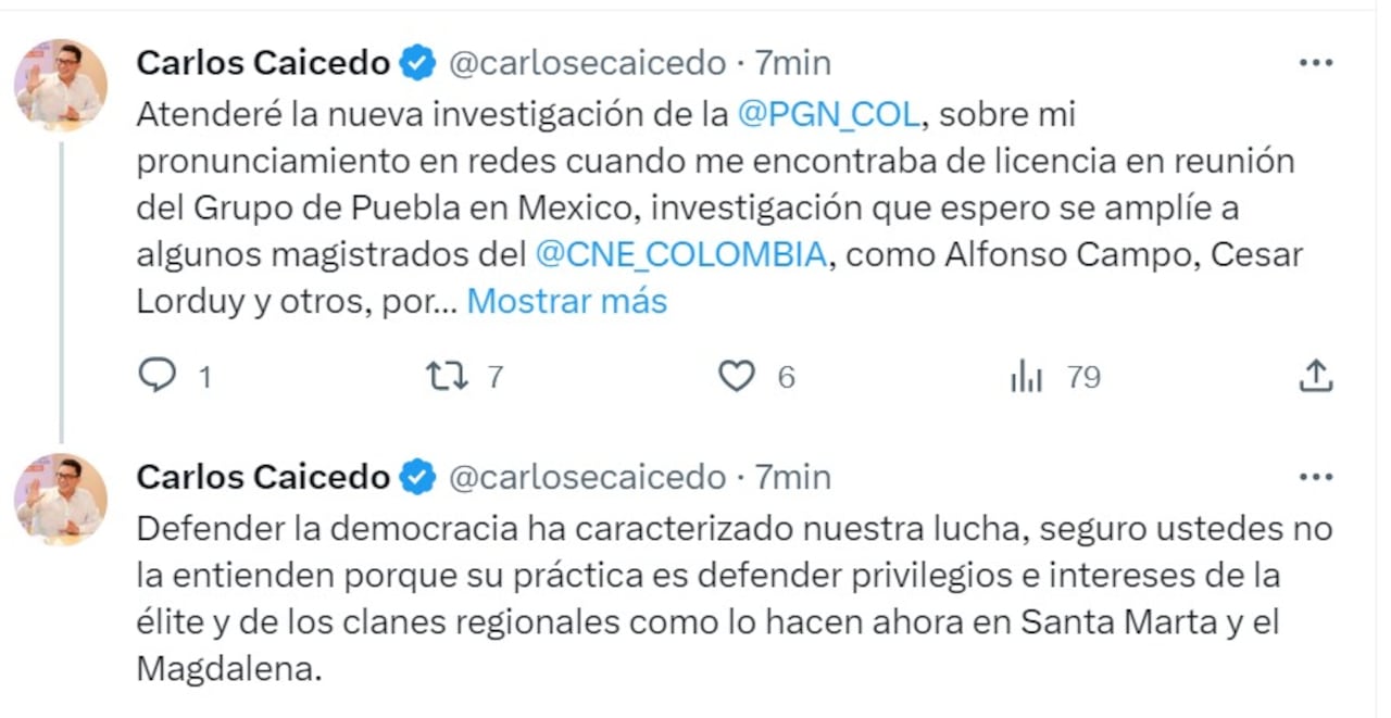 Carlos Caicedo, gobernador de Magdalena.