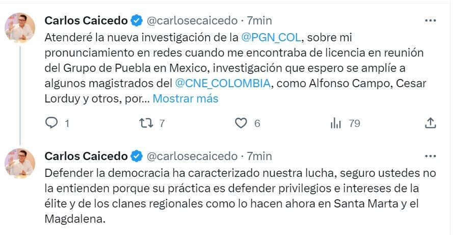 Carlos Caicedo, gobernador de Magdalena.