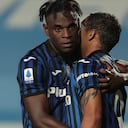 Ambos colombianos tuvieron acción en el juego de ida de la Europa League con Atalanta.