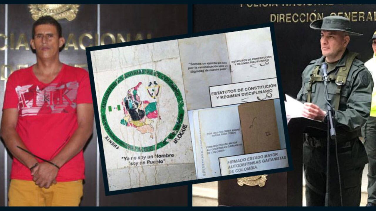 Alias Máscara tenía en su poder documentos y contabilidad del Clan del Golfo. El director de la Policía Antinarcóticos, general Fabián Cárdenas, lideró la operación que logró su captura.