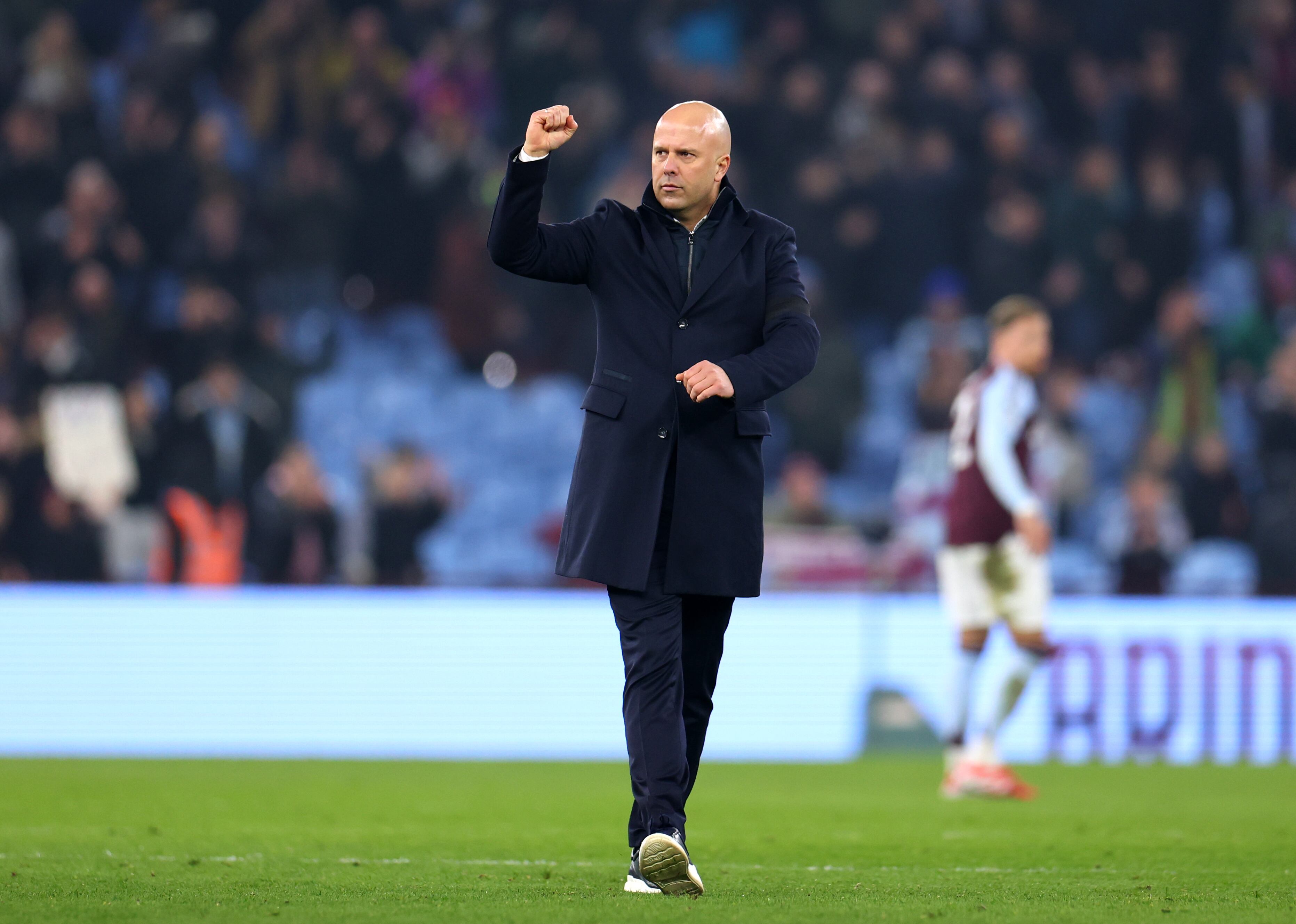 Slot alineó a Luis Díaz apenas sobre el final del encuentro.