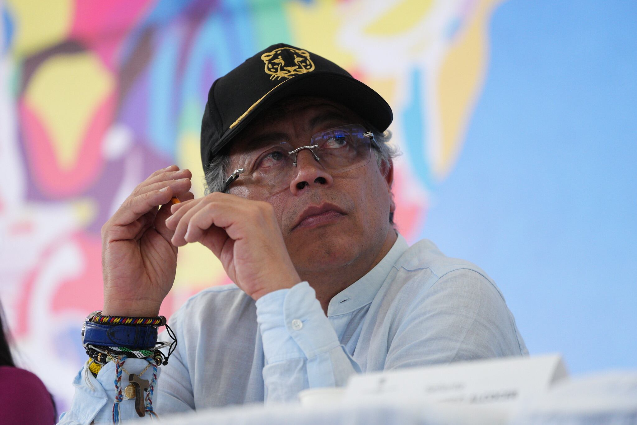 El presidente, Gustavo Petro, el 8 de noviembre de 2025 en Santa Marta (Colombia)