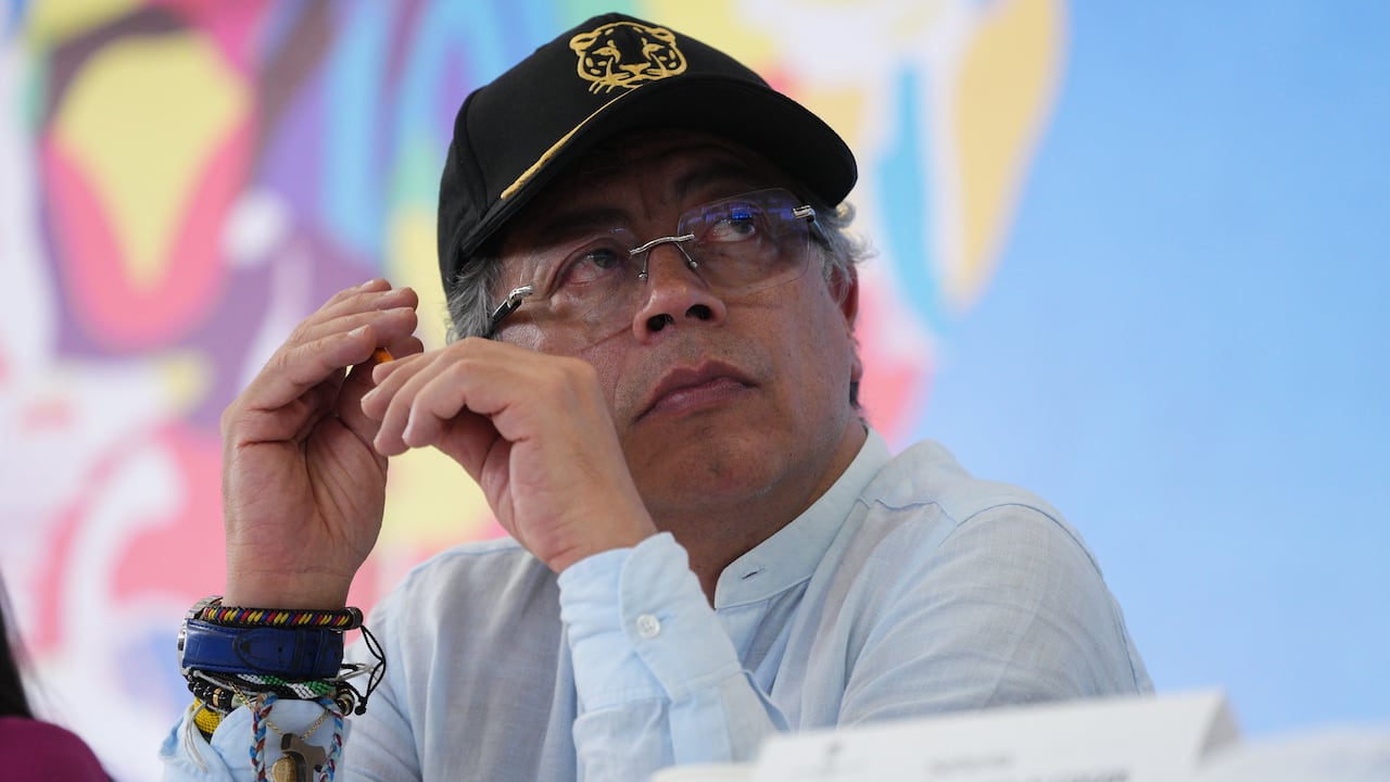 El presidente, Gustavo Petro, el 8 de noviembre de 2025 en Santa Marta (Colombia)