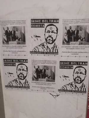 El alcalde electo de Bucaramanga, Jaime Beltrán, hizo la denuncia en su cuenta de X: "Es una lástima que la violencia que algunos dicen rechazar sea la misma con la que ponen en peligro mi vida y la de mi esposa. Estos son los extremos que rechazamos en una sociedad que merece vivir en paz". Foto X: @soyjaimeandres