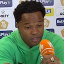 Dorlan Pabón durante la rueda de prensa previa a la final de Copa Betplay