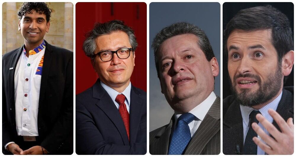 David Racero; Heráclito Landinez; Alirio Uribe y Juan Carlos Losada.