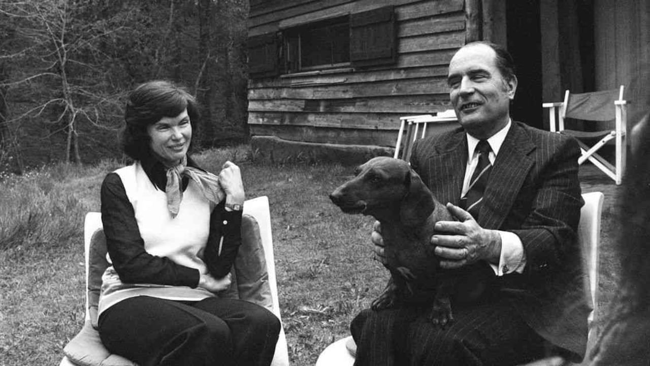 Anne Pingeot y François Mitterrand en 1974.