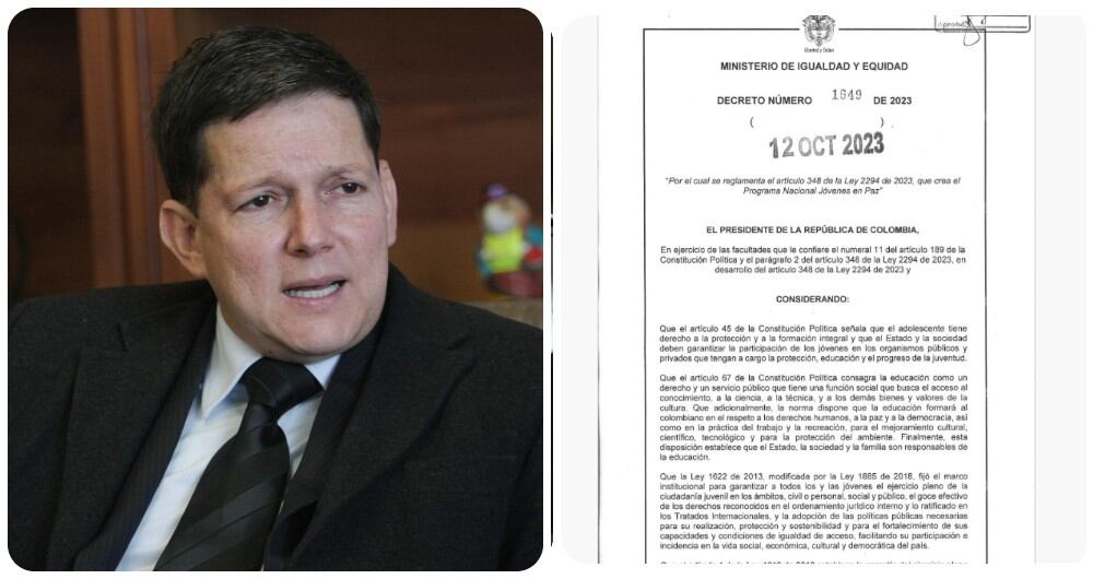 El exministro de Justicia, Wilson Ruiz.