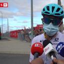 Miguel Ángel López con Semana en la Ruta - etapa 18 (Vuelta a España 2022).