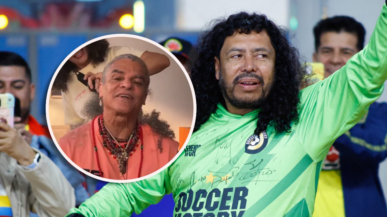 René Higuita opinó sobre el nuevo peinado del Pibe Valderrama