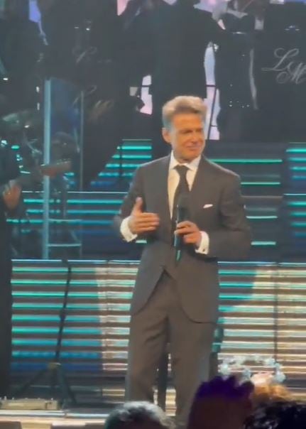 Luis Miguel en un concierto de Buenos Aires, Argentina.