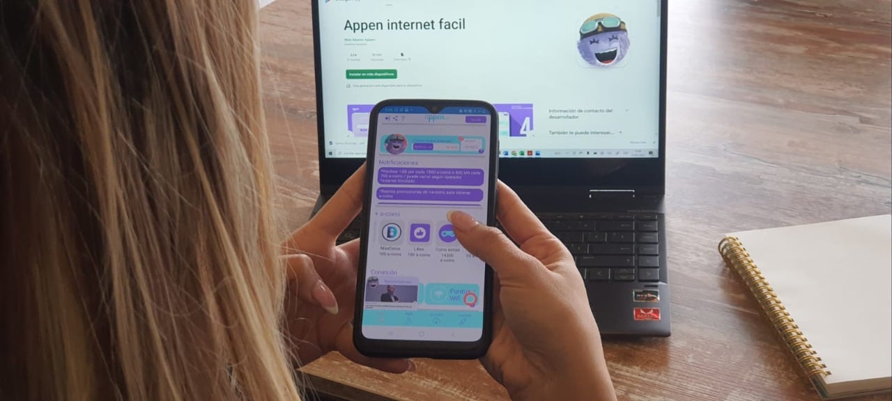 La app permite la conexión a internet desde el celular en cualquier región del país gratis.