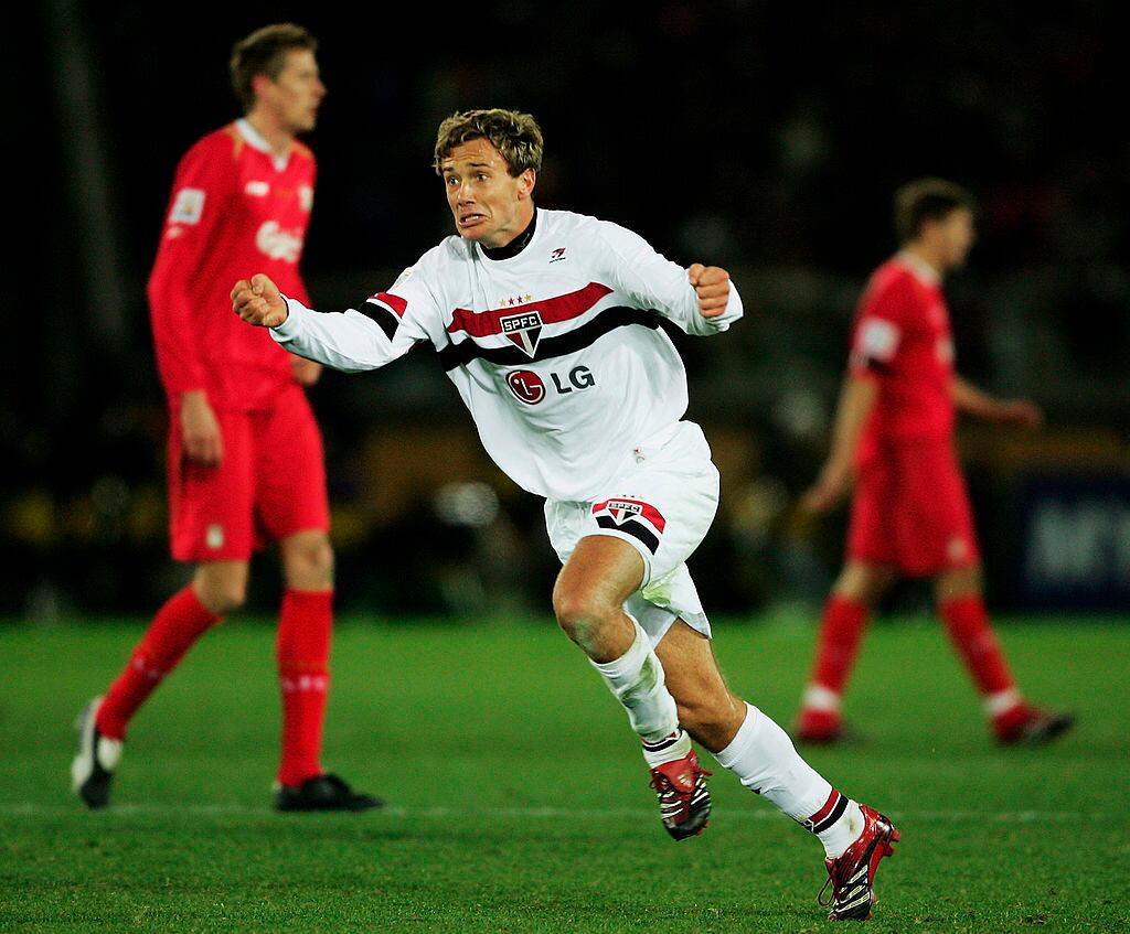 Diego Lugano con el Sao Paulo.