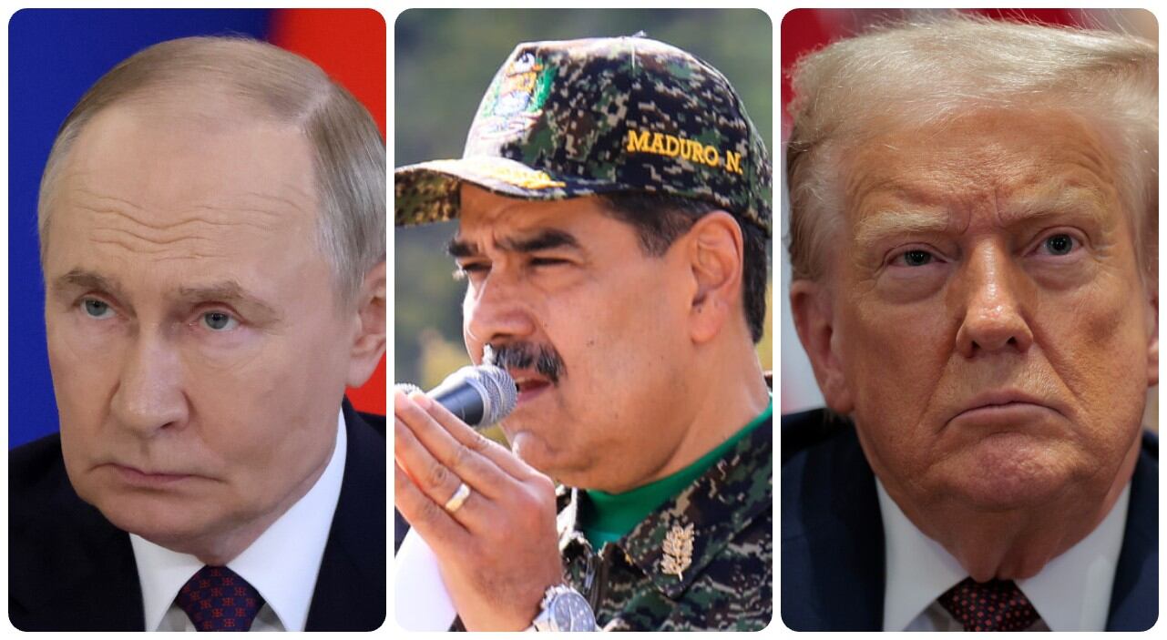 Vladimir Putin, Nicolás Maduro y Donald Trump