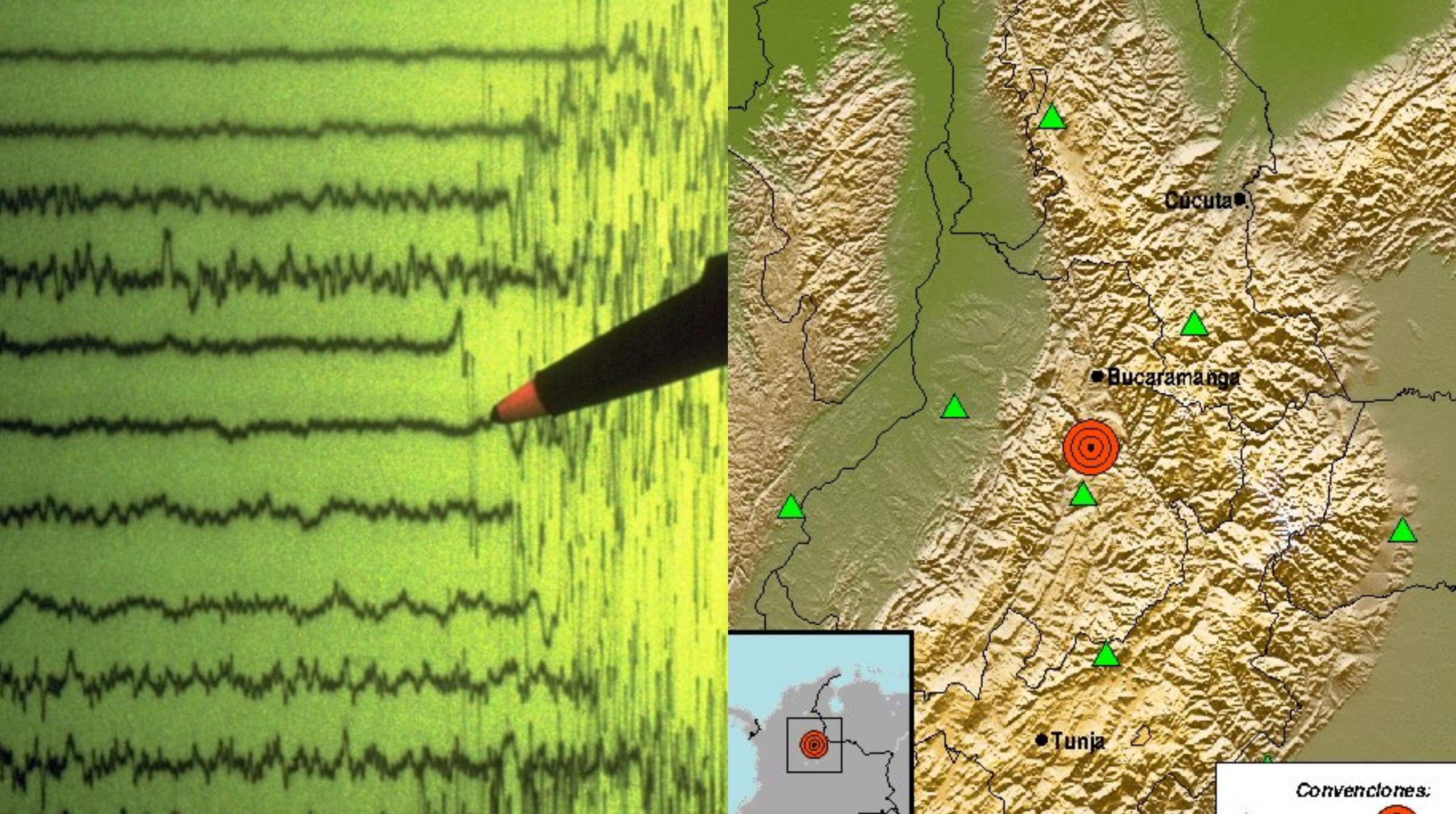 El temblor tuvo como epicentro el municipio de Los Santos, Santander.