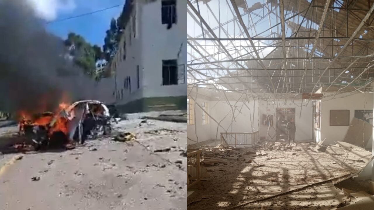 Imágenes de la explosión en Tunja.