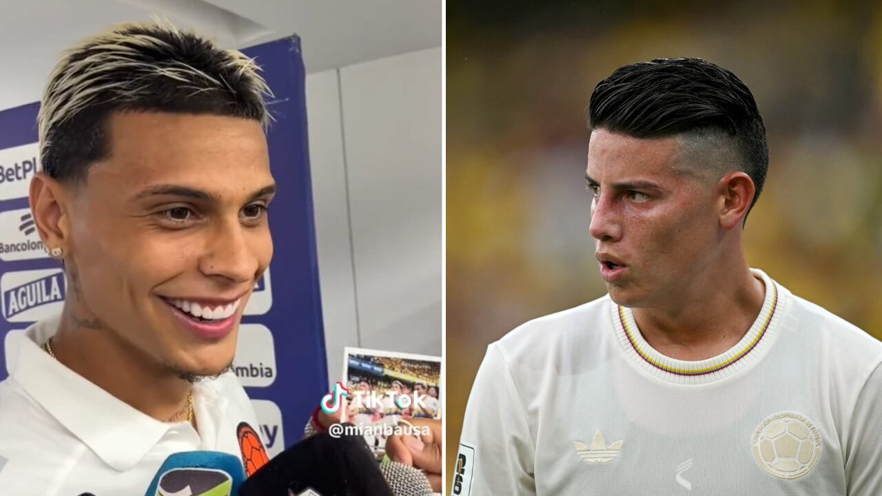 Richard Ríos delató a James Rodríguez y su celebración del segundo gol contra Chile.