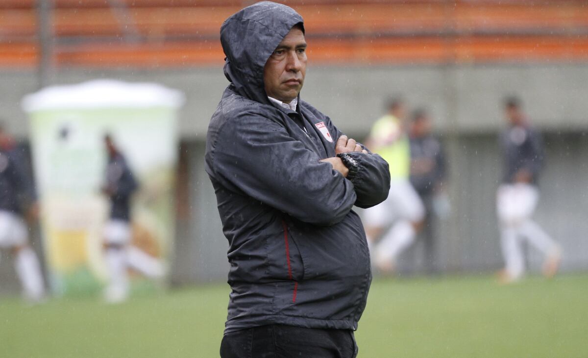 Harold Rivera, técnico Santa Fe