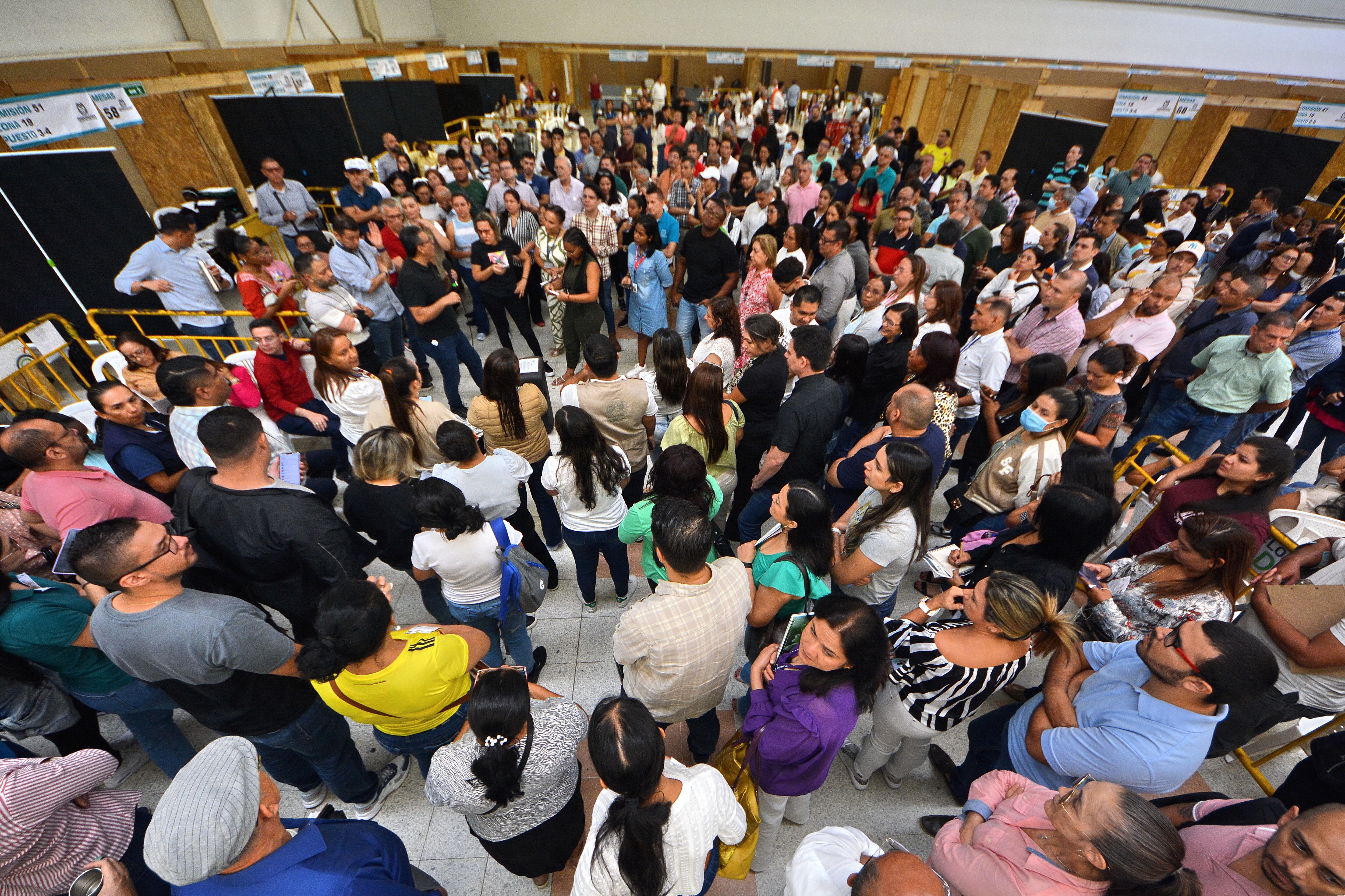 La Registraduría realiza el preconteo de las elecciones regionales 2023, de Cali y Valle del Cauca.