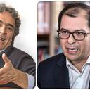 El precandidato, Sergio Fajardo, y el fiscal, Francisco Barbosa.