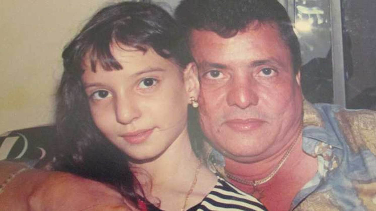 Diana López Zuleta junto a su padre Luis López Peralta.