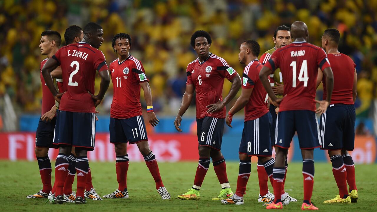 Selección Colombia tras eliminación del Mundial 2014