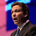 Florida Governor Ron DeSantis speaks during a conference titled �Celebrate the Faces of Israel� at Jerusalem's Museum of Tolerance, on April 27, 2023. (Photo by Maya Alleruzzo / POOL / AFP)