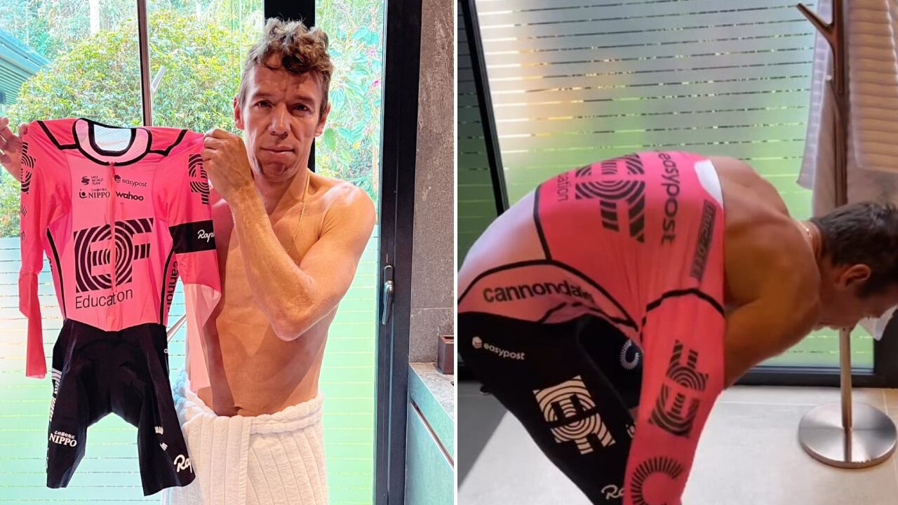 Rigoberto Urán se estrenó el nuevo uniforme que usará en todo el 2023