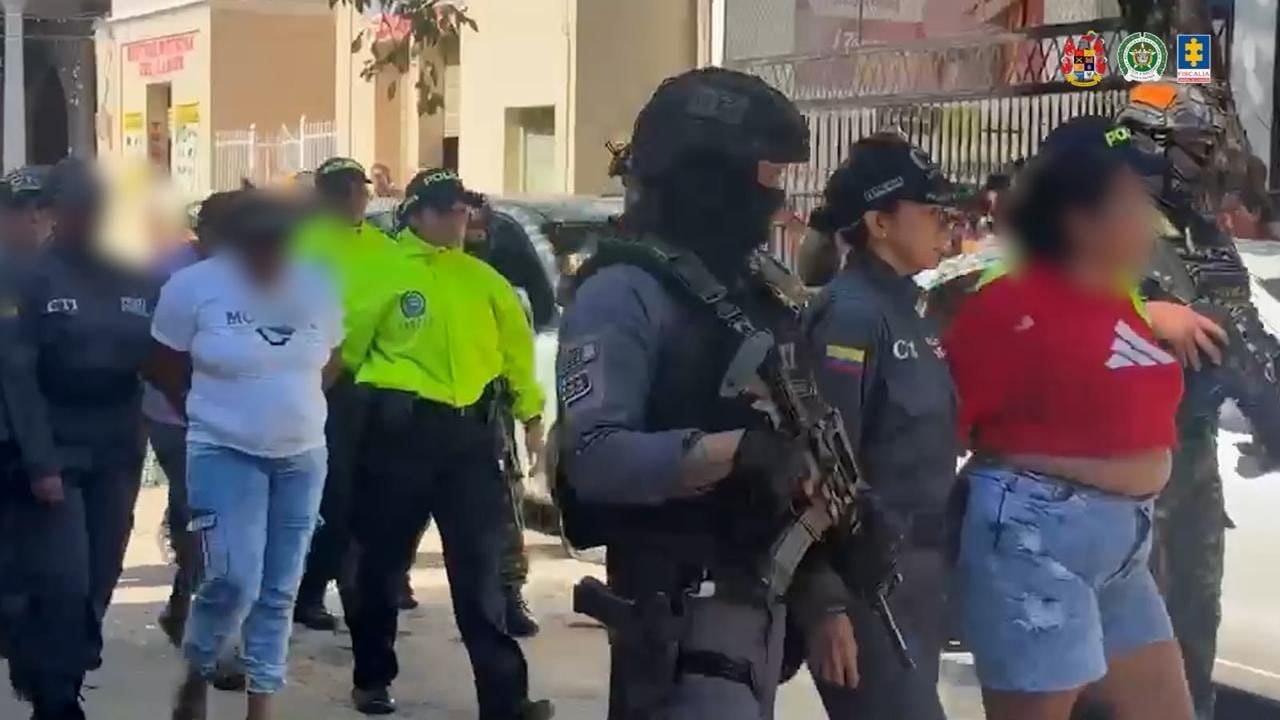 Operativo adelantado en varias regiones de Colombia.