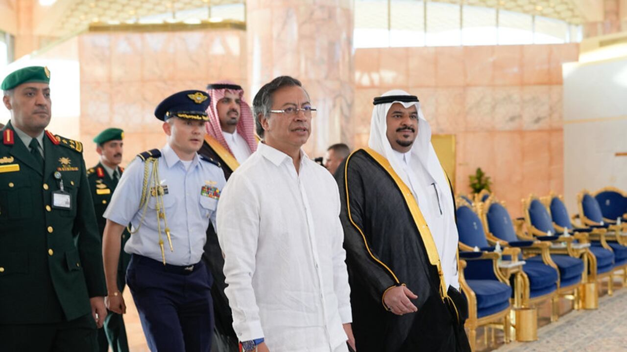 Gustavo Petro en Arabia Saudita.