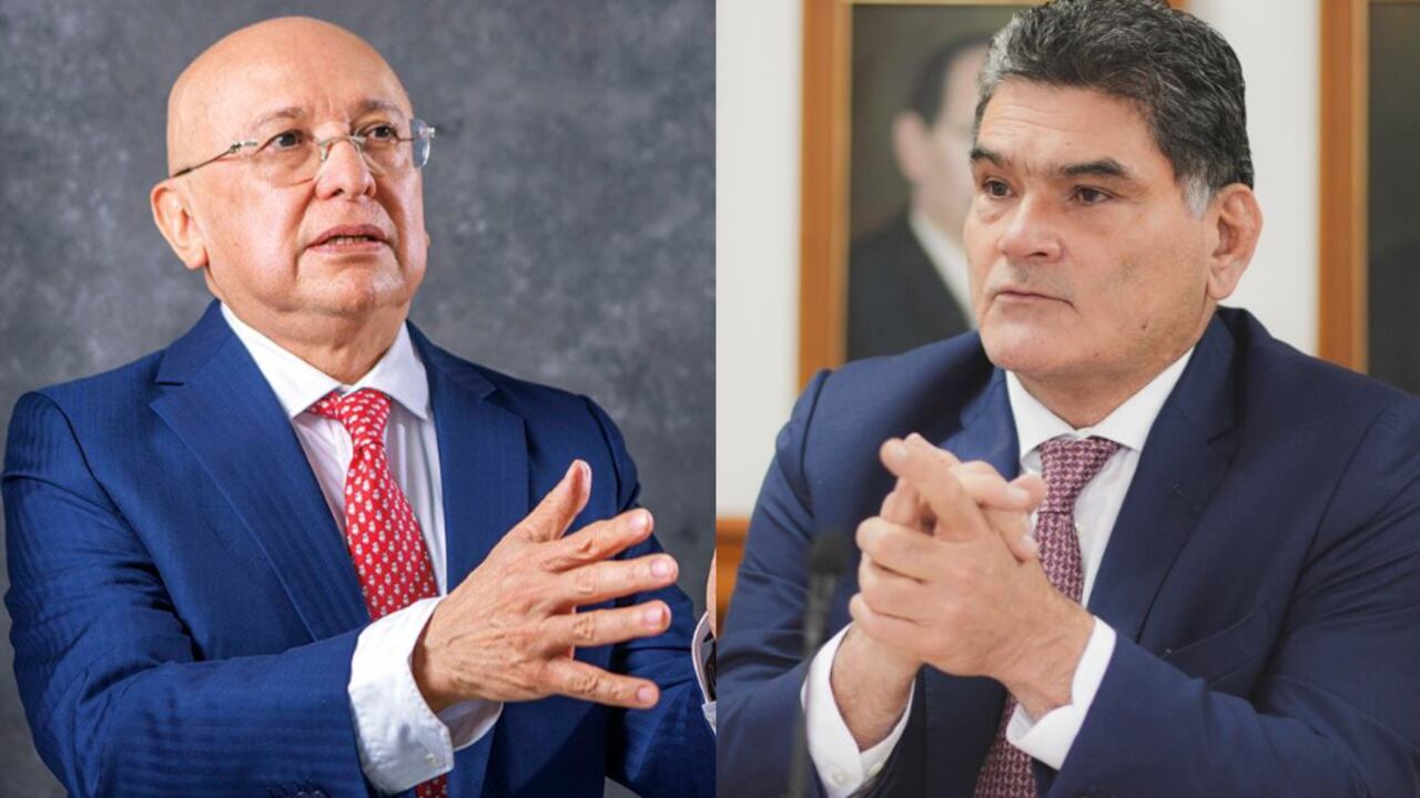 Eduardo Montealegre, ministro de Justicia; y el procurador Gregorio Eljach.