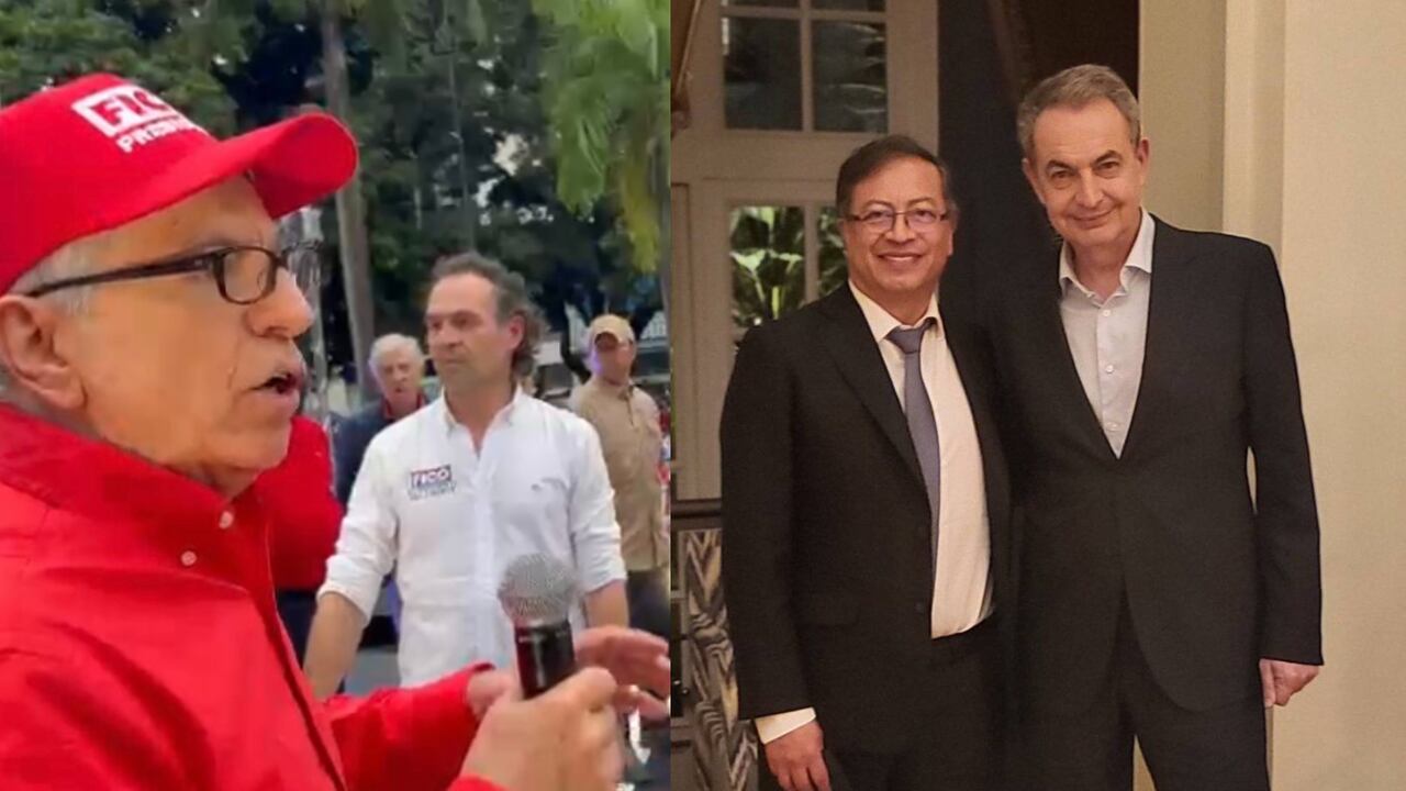 César Gaviria y José Luis Rodríguez Zapatero.