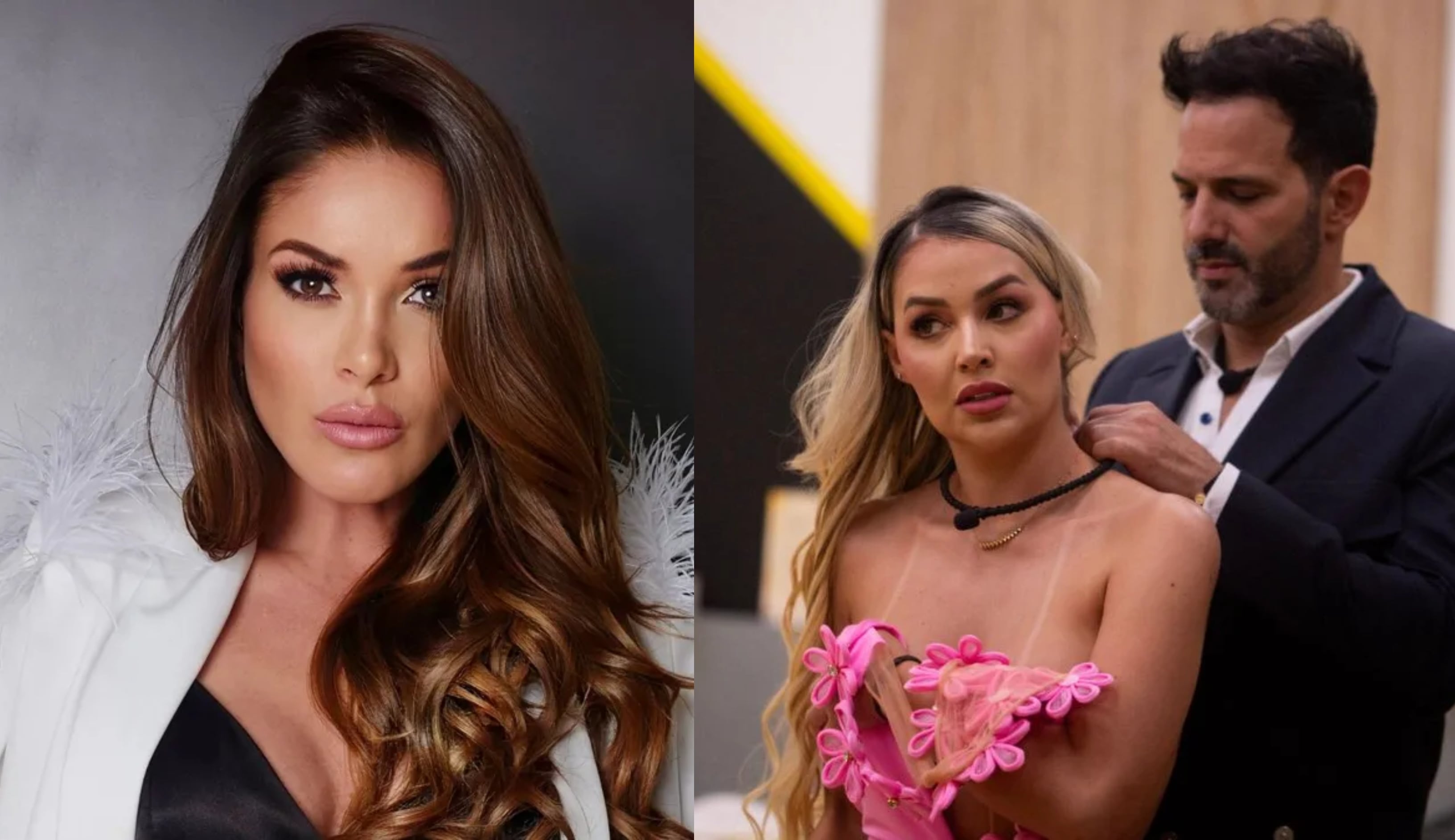 anuncio de 'La Casa de los Famosos' que involucra a Alejandro Estrada y Nataly Umaña